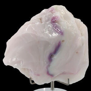 Milk Glass Pink Swirled Art Glass‎ Cullet Slag Glass #4XL63